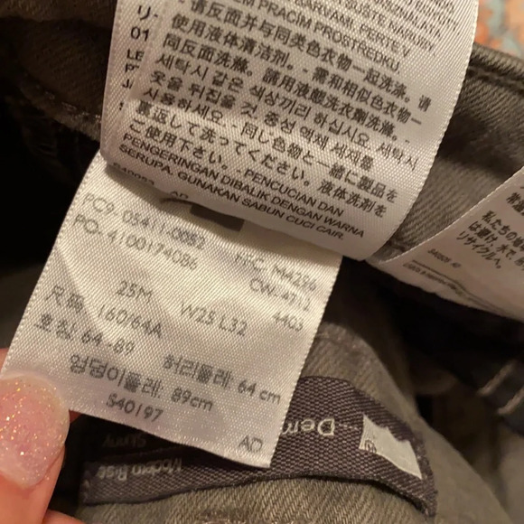 Levi’s Patterned Hunter green skinny - Picture 4 of 5